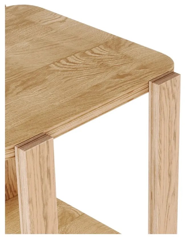 Măsuță auxiliară din lemn masiv de eucalipt 38x42 cm Bellwood – Umbra