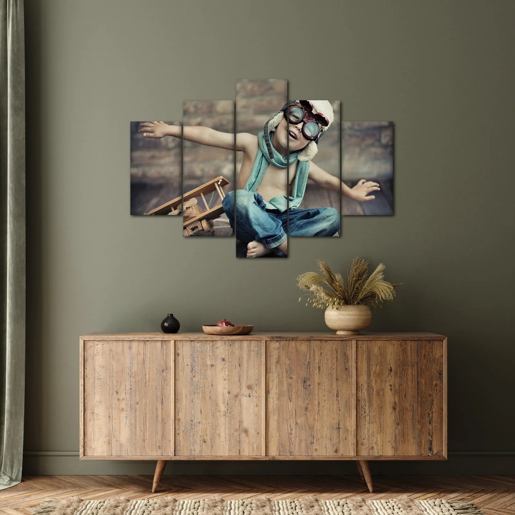 Tablou - Tânăr aviator (150x105 cm)