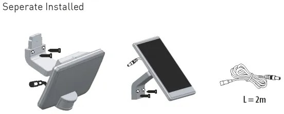 Aplică LED solară cu senzor LED/8W/3,7V 2000 mAh IP54