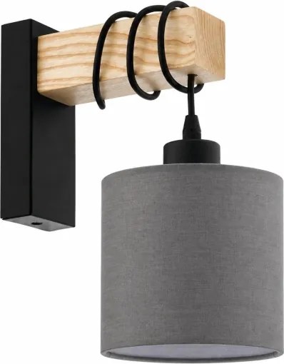 BRILAGI - Aplică de perete NUBILA 1xE27/60W/230V maro/negru/antracit