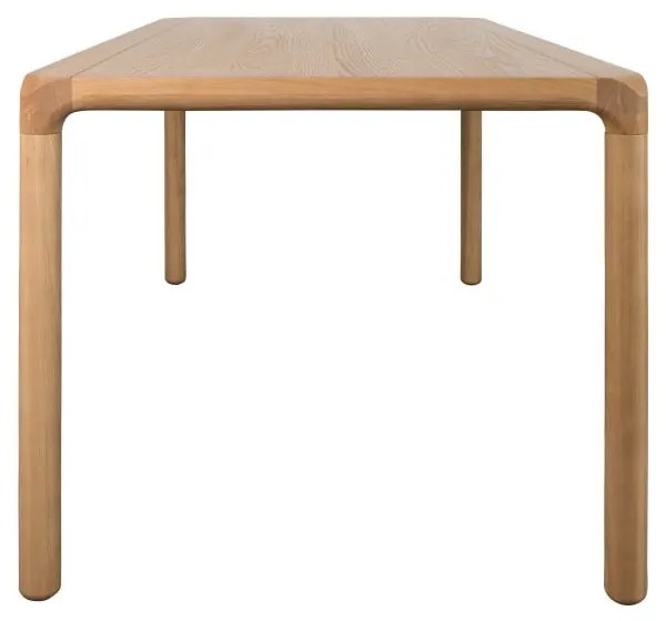 Masă de dining cu aspect de lemn de frasin 90x180 cm Storm – Zuiver