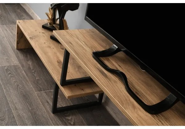 Comodă de televizor OVIT 44x153 cm maro/negru