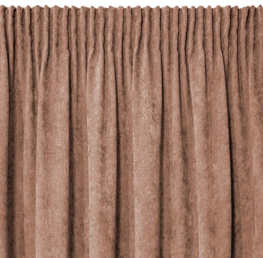 DraperiI de lux de culoare roz închis, cu un model delicat 140 x 270 cm