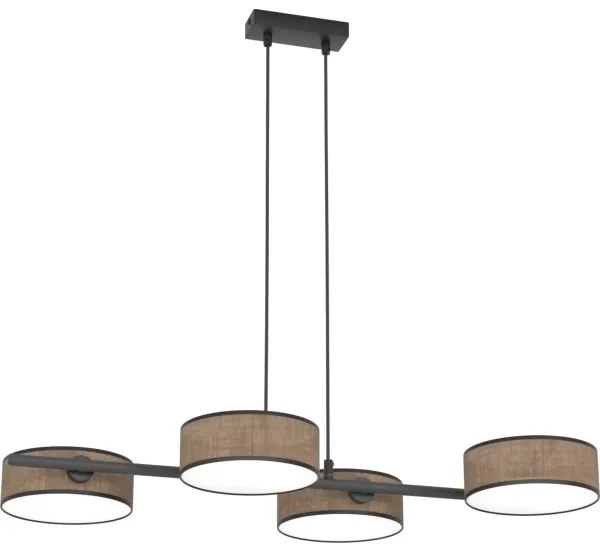 Lustră pe cablu DRUMZ, 4xE14/10W/230V, maro