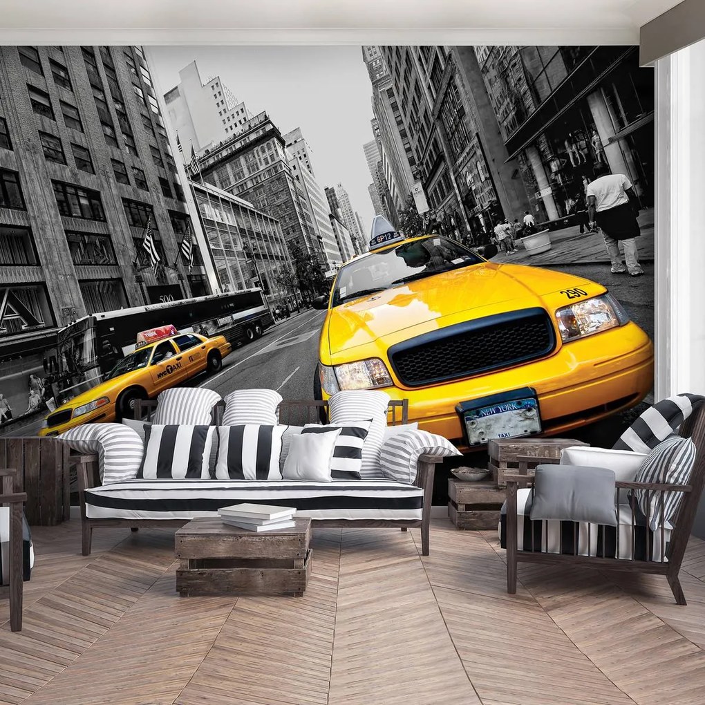 Fototapet - Taxiu galben (152,5x104 cm)