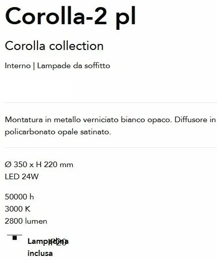 Plafoniera LED design modern Corolla-2 pl