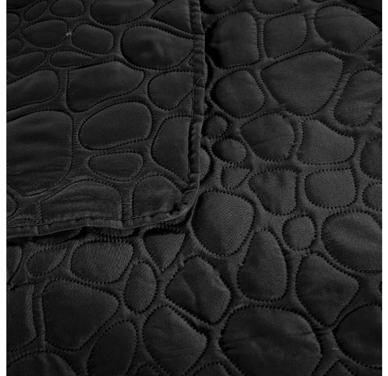 Cuvertura de pat neagra STONE Dimensiuni: 170 x 210 cm