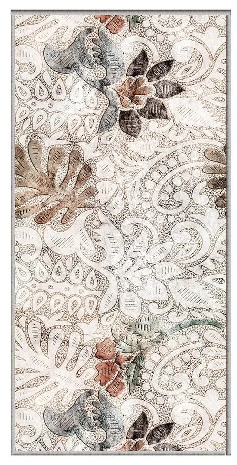 Covor tip traversă bej lavabil 58x140 cm Vintage Garden – Oyo Concept