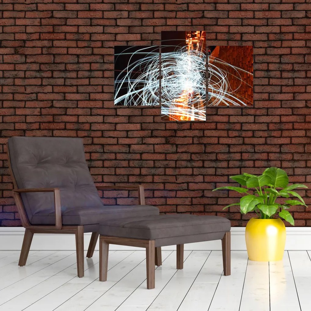 Tablou cu valuri de lumini (90x60 cm)