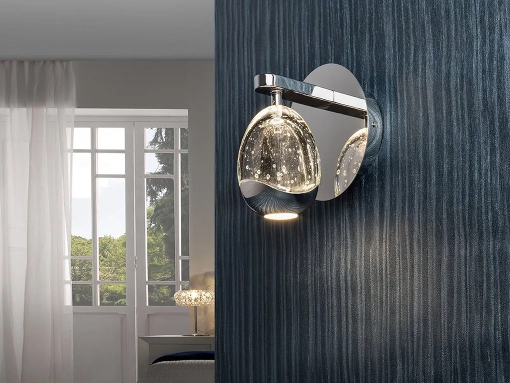 Aplica de perete design modern ROCIO, crom
