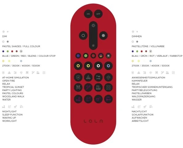 Lustră LED RGB dimabilă SWING LED/24,4W/230V Leuchten Direkt 11995-55 + telecomandă