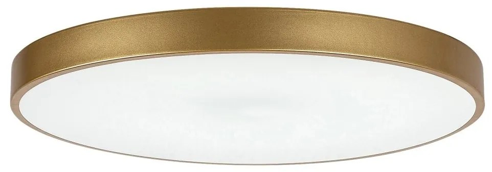 Plafoniera LED cu telecomanda design slim Tesia auriu 60W