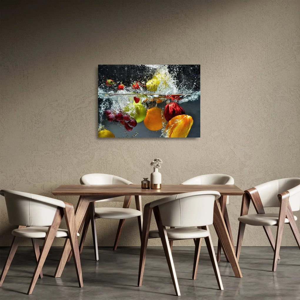Tablou pe sticlă - Fructe (70x50 cm)