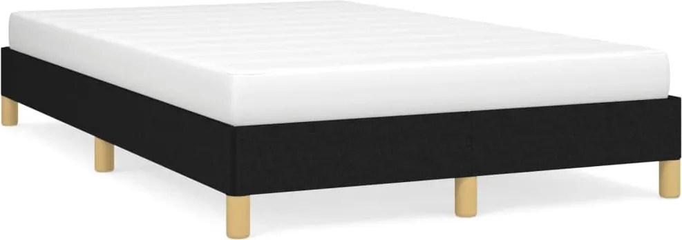 vidaXL Cadru de pat fără saltea Negru 120x190 cm țesătură