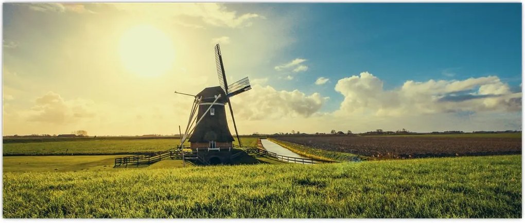 Tablou - Mori de vânt (120x50 cm)