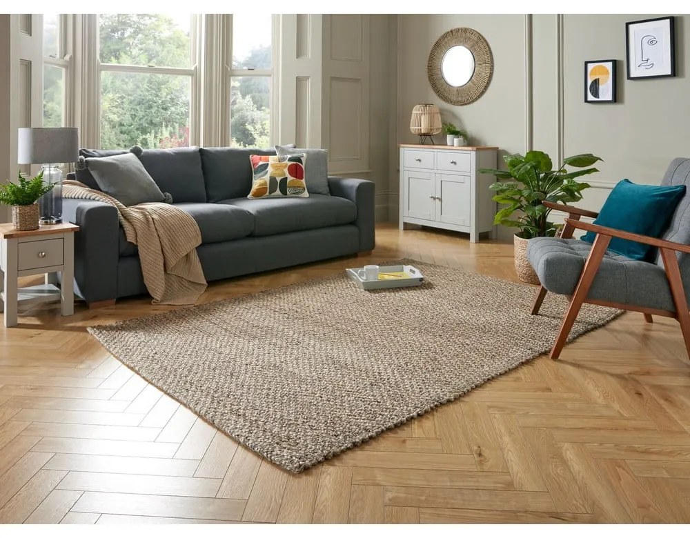 Covor în culoare naturală din iută 160x230 cm Sol – Flair Rugs