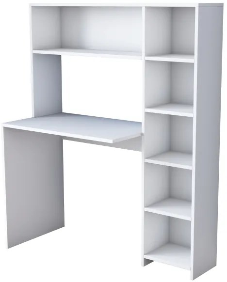 Masă de lucru cu raft RANI 113,2x141,8 cm alb