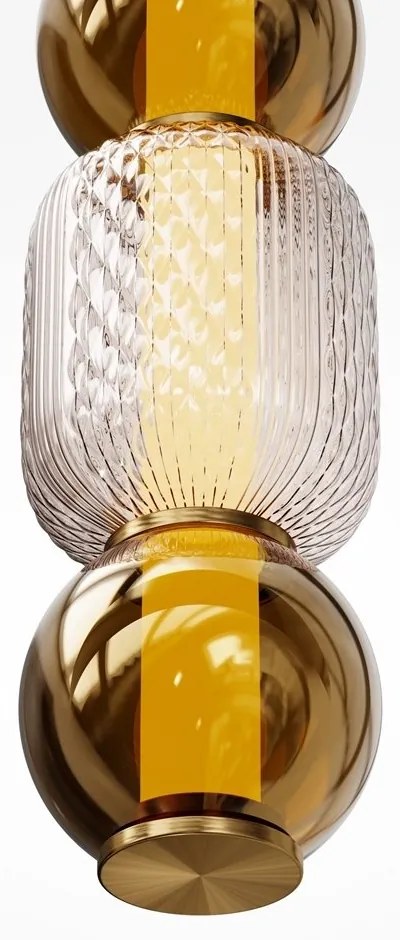 Pendul LED design modern decorativ Drop auriu