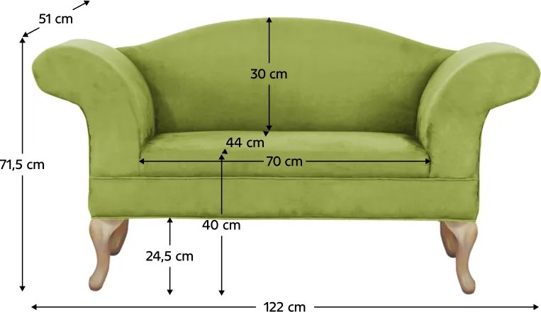 Canapea, verde/stejar, FABRICIO