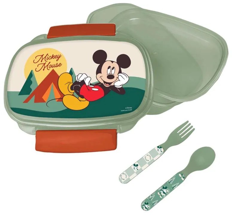 Disney Mickey Nature cutie de sandwich + set de tacâmuri