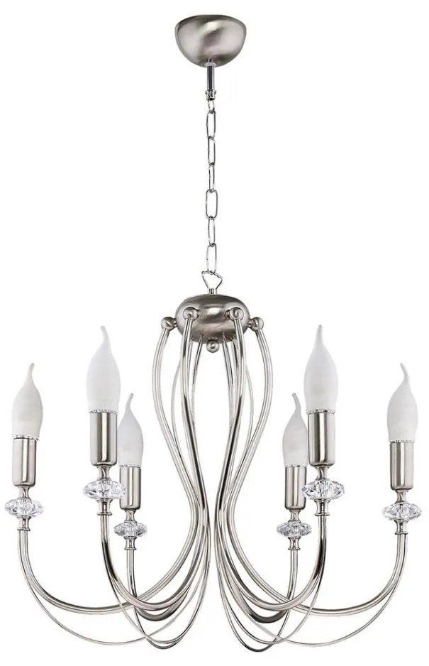 Jupiter 1616 - Lustră pe lanț MELODY 6xE14/40W/230V crom