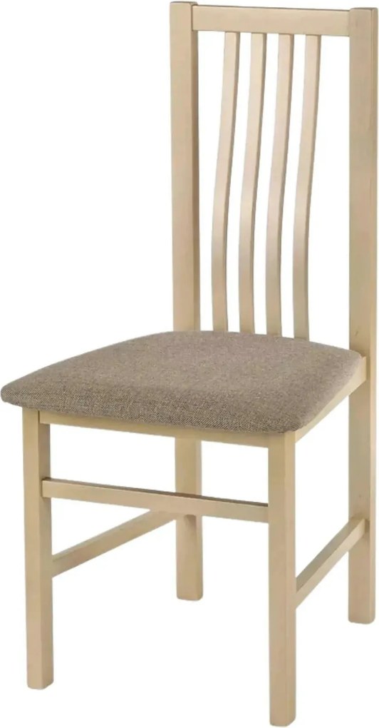 Scaun PAWEL, gri/stejar sonoma, stofa clasica/lemn de fag, 46X48X94 CM