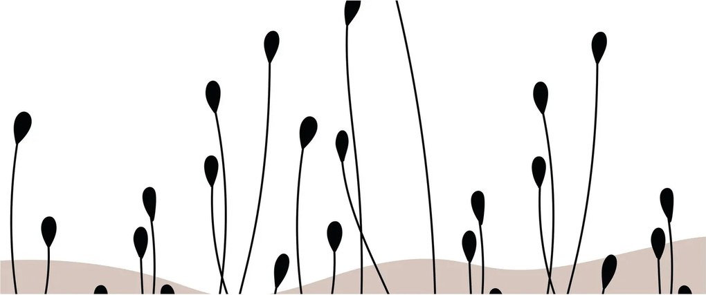 Tablou - Pajiște grafică N⁰1 (120x50 cm)