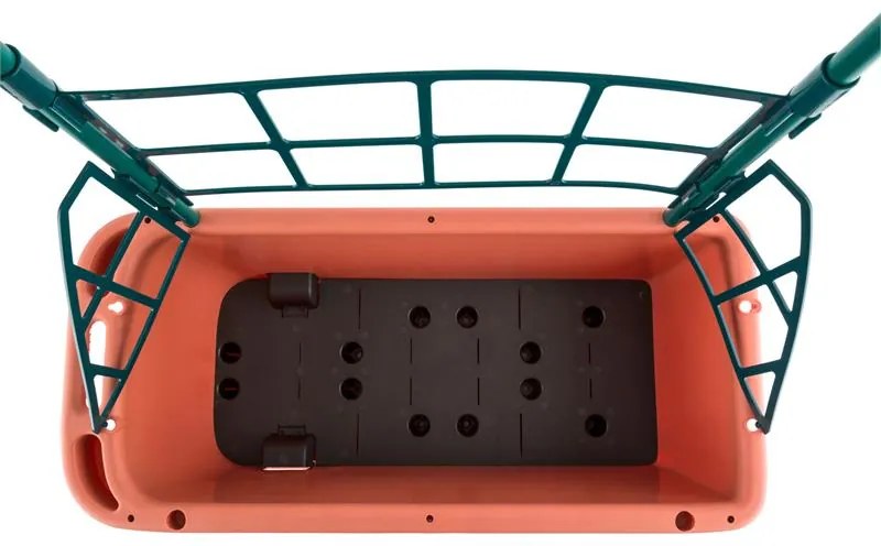 Power Planter, ghiveci 75x130x35 cm, 3 etaje, culoare cărămizie