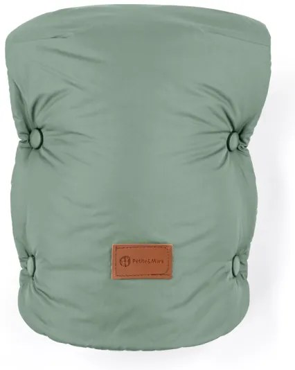 PETITE&MARS - Set sac de iarnă 3în1 JIBOT + mânuși cărucior JASIE verde