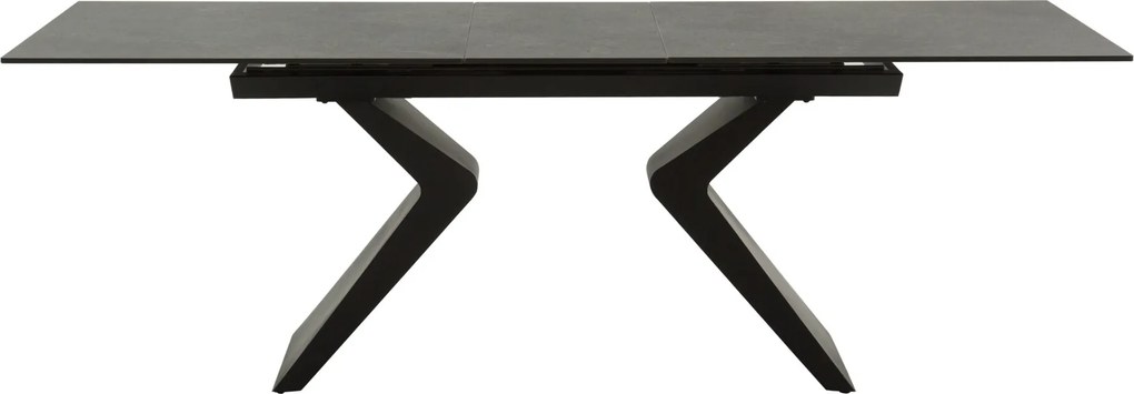 Masă extensibilă ceramică Miro Black, 180 cm/90 cm