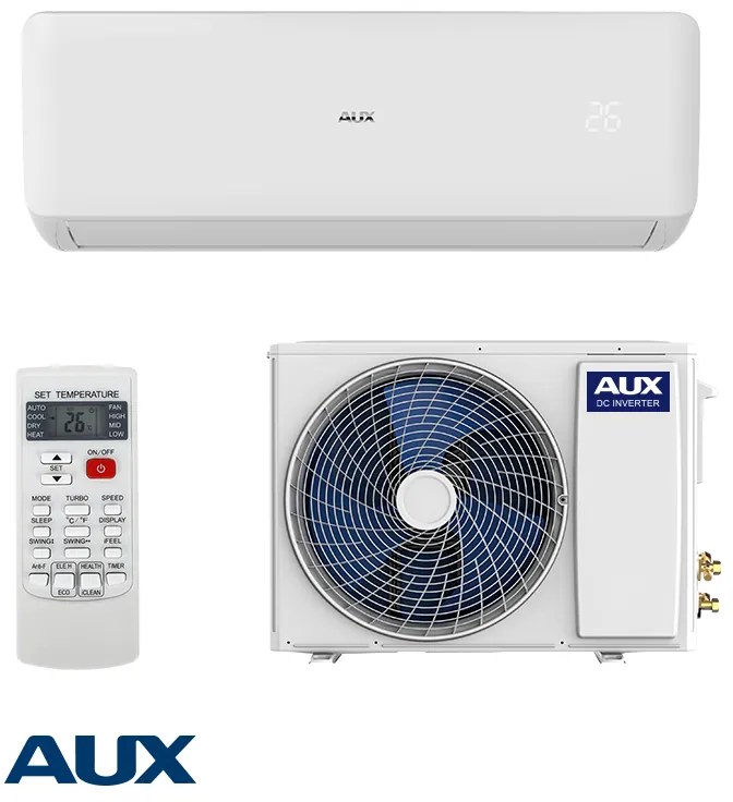 Aparat de aer conditionat inverter AUX Freedom ECO ASW-H12C5E4/FAR3DI-B8, 12 000BTU, 24 m², A++/A++, R-32, Alb
