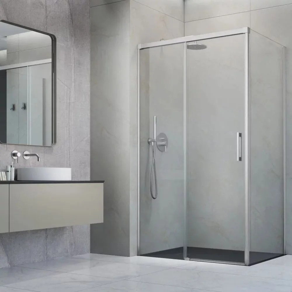 Perete lateral dreapta Radaway Idea KDJ 70 cm finisaj nichel periat-transparent sticla 6 mm