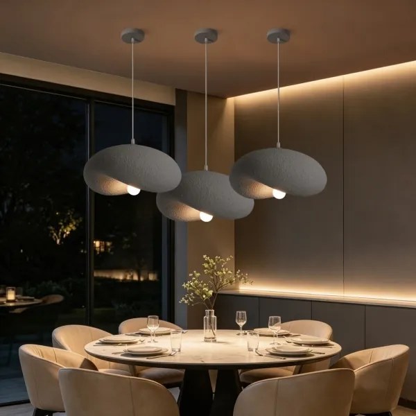 BRILAGI - Lustră pe cablu WABI SABI 1xE27/60W/230V Ø 40 cm gri