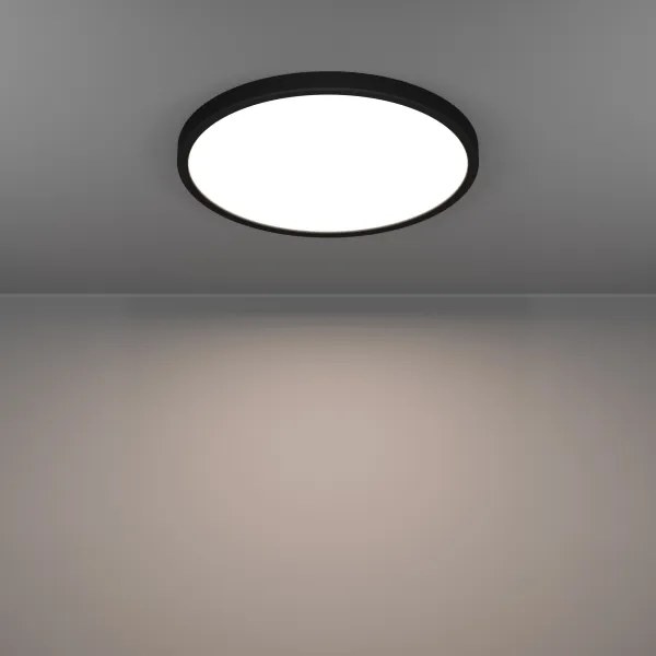 Eglo 901725 - Plafonieră LED RGBW reglabilă pentru baie FUEVA-Z LED/17,5W/230V 38,9 cm IP44 negru