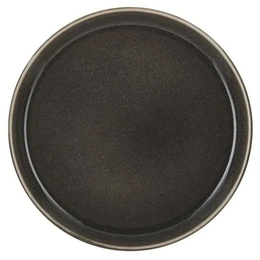 Farfurie neagră pentru desert din gresie ø 21 cm Gastro Grey/Grey – Bitz