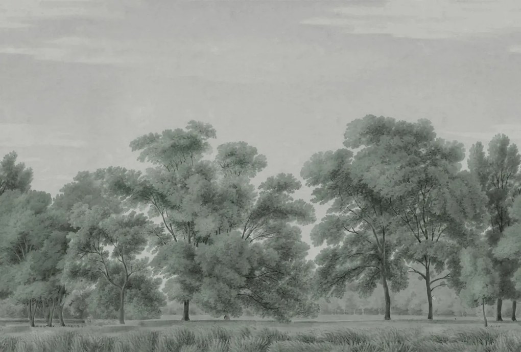 Fototapet, Whispering Forest, Blue, Rebel Walls