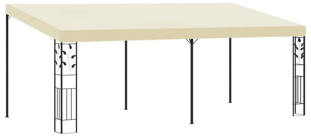 vidaXL Pavilion de perete, crem, 6 x 3 x 2,5 m