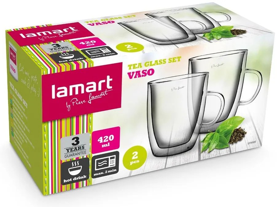 Lamart LT9008 set pahare Tea Vaso, 420 ml, 2 buc.