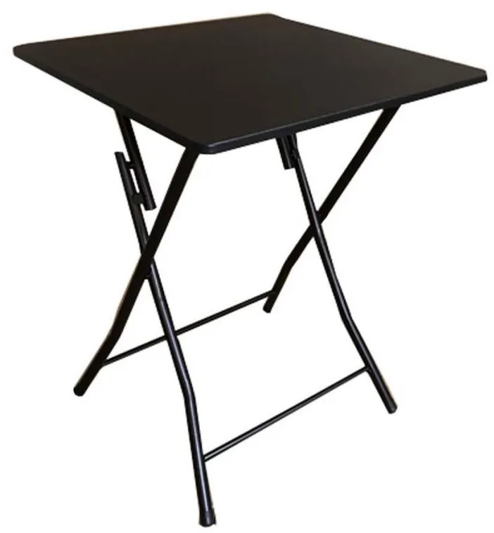 Masa plianta cu blat din MDF melaminat HouseXL® Smart Square Table, Dimensiuni 60X60X75 cm, Pentru casa si picnic, Blat 18mm, Picioare din otel,