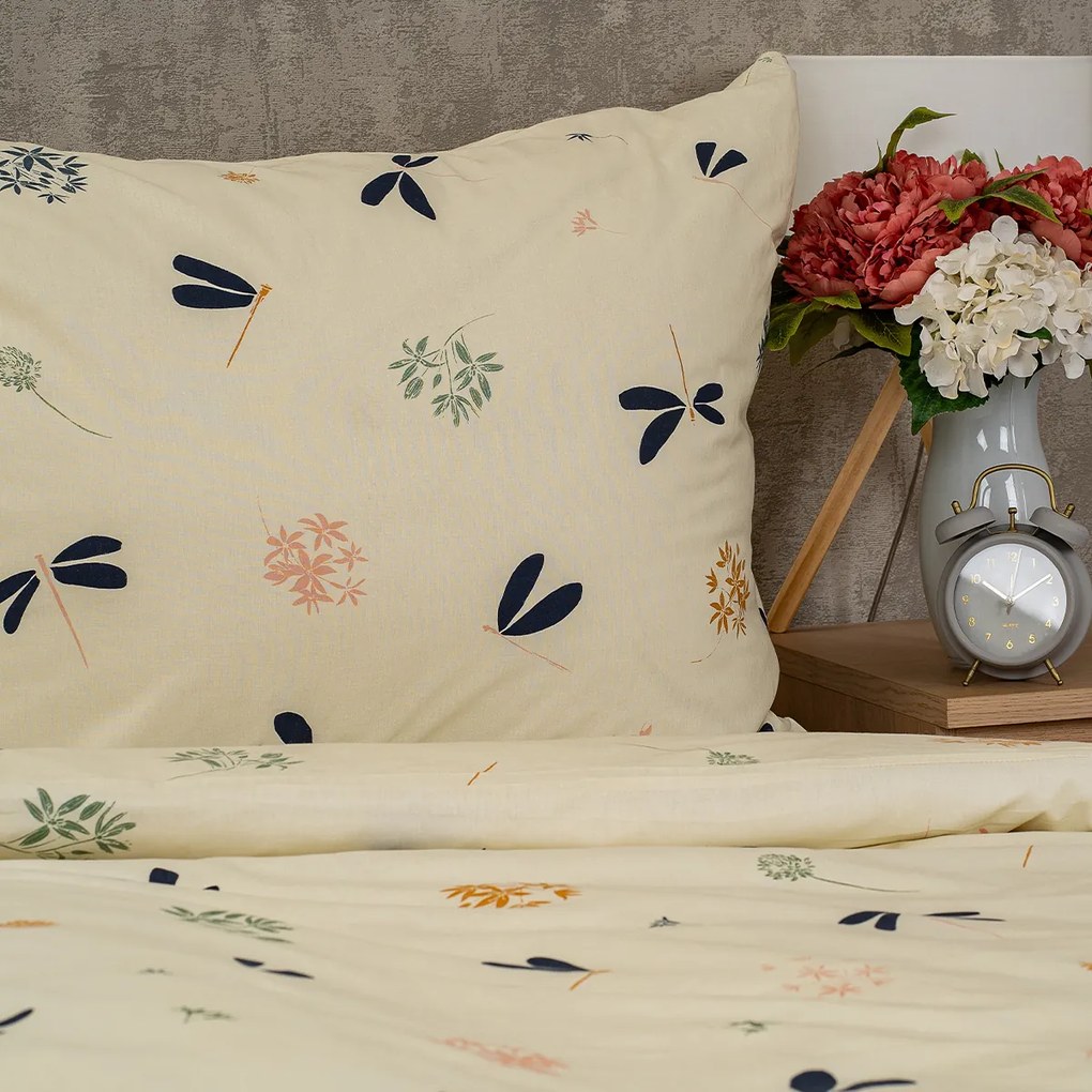 Lenjerie de pat din bumbac 4Home Dragonflies , 140 x 220 cm, 70 x 90 cm, 140 x 220 cm, 70 x 90 cm