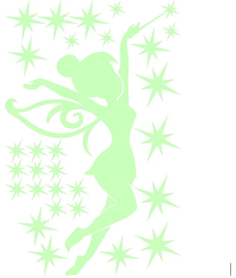 Set autocolante fosforescente Ambiance Fairytale