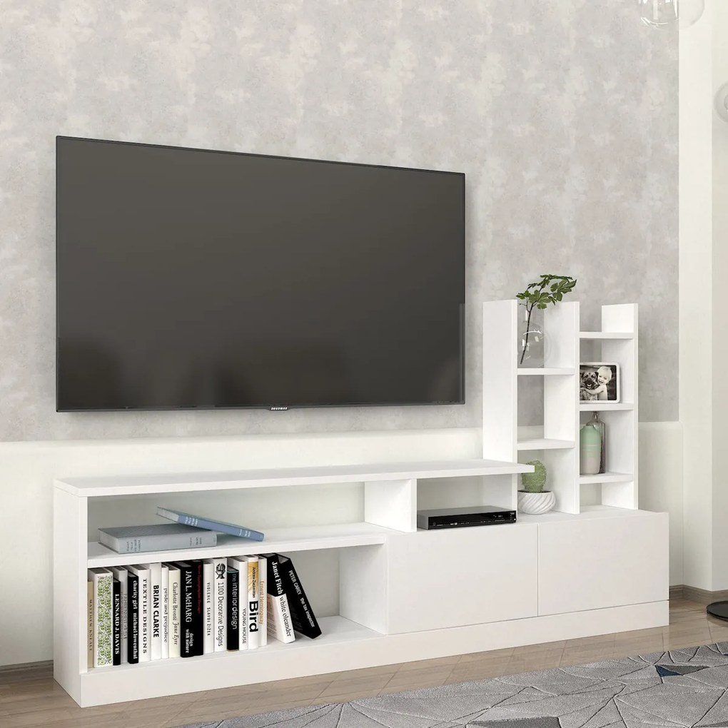 Masă TV Dolunay alb