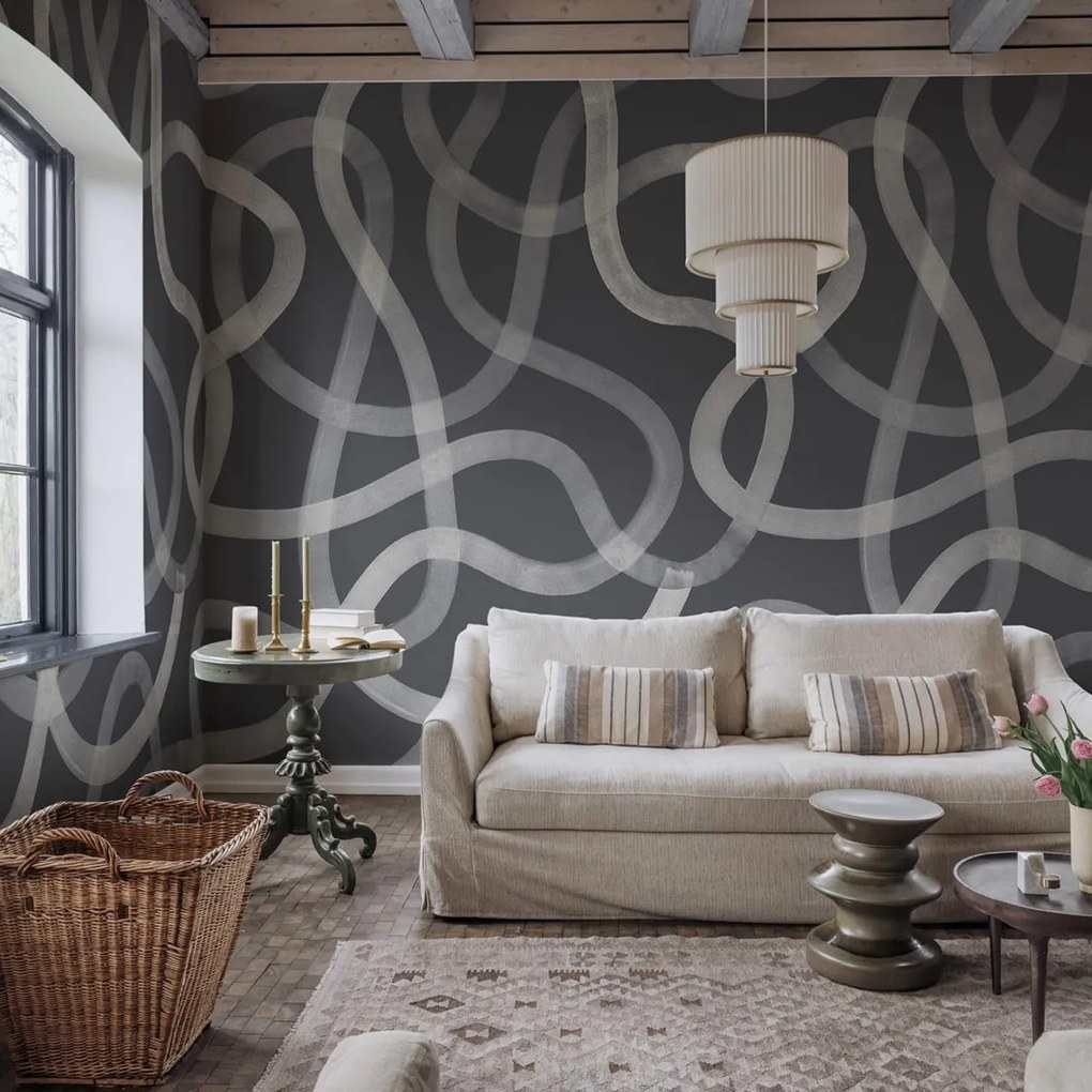Fototapet, Serpentine, Graphite, Rebel Walls