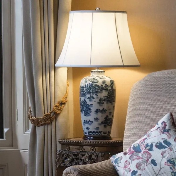 Lampă de masă Elstead BLUE-TRAD-WP-TL BLUE TRADITIONAL 1xE27/60W/230V