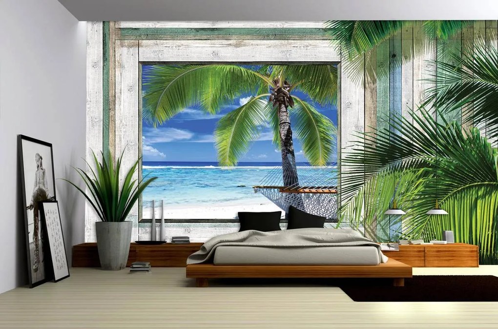 Fototapet - Plajă, mare, nisip (152,5x104 cm)