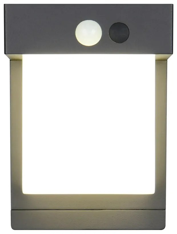 Corp de iluminat pentru exterior LED, de perete, solar (înălțime 14 cm) Colombo – Reality