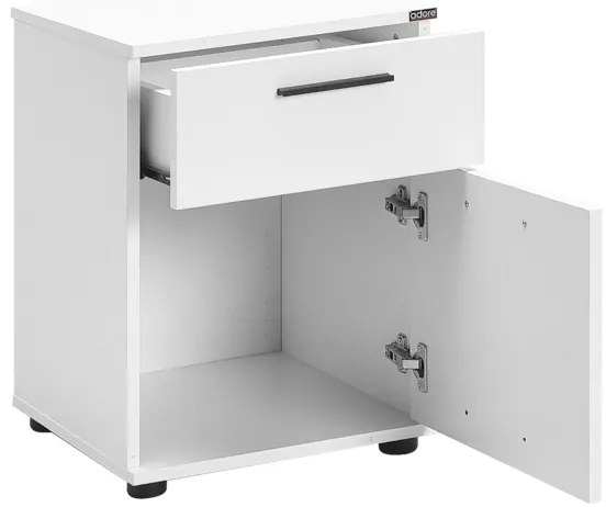 Noptieră 57x40 cm alb