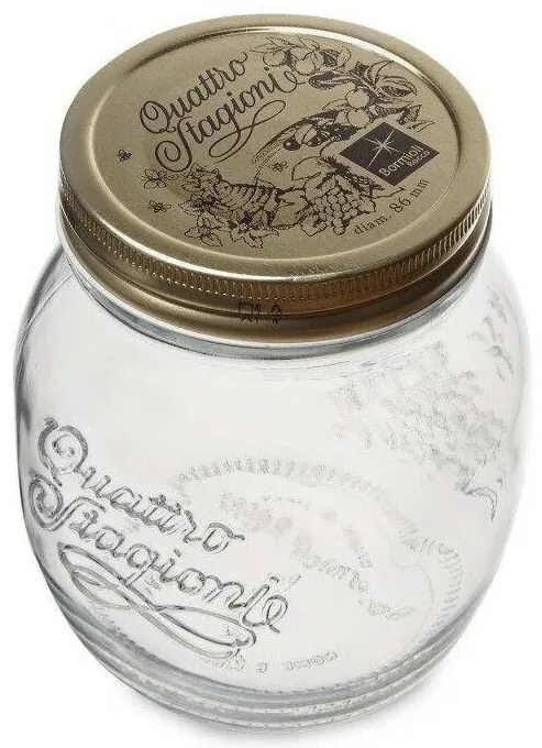 Bormioli Rocco Borcan de sticlă cu capac QuattroStagioni, 700 ml, 700 ml