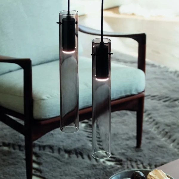 Lustră LED pe cablu Ideal Lux FLAM LED/10W/230V d. 6 cm CRI 90 gri