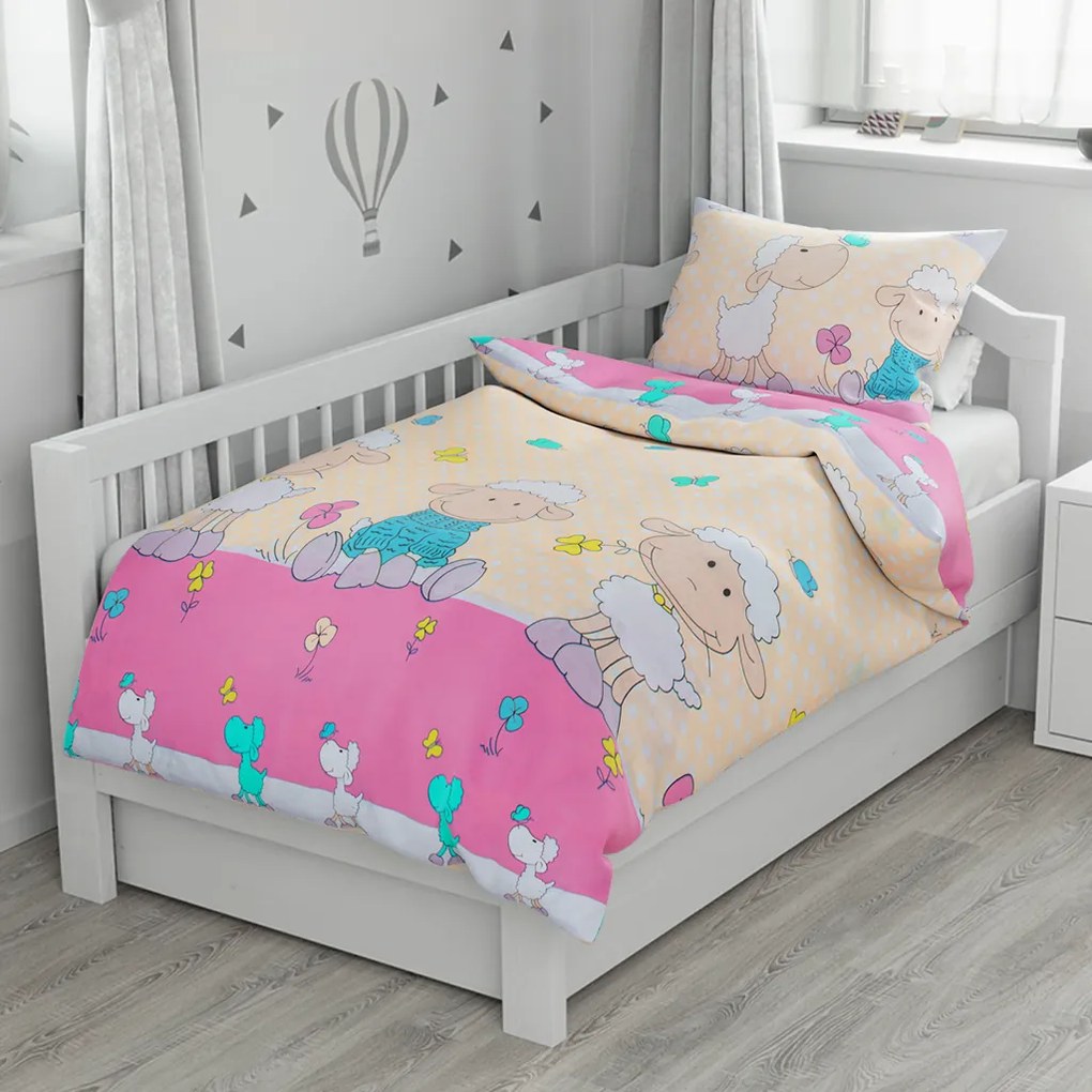 Lenjerie de pat din bumbac Culoare crem, OAIE